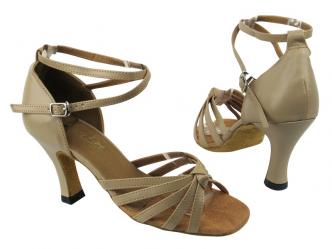 dansschoenen beige leder  
